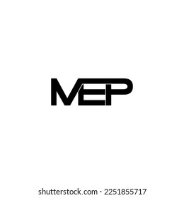 mep typography letter monogram logo design
