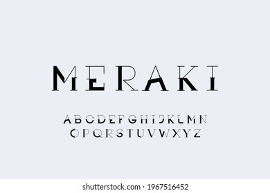 Meraki Fonts Modern Typography Original increíble 