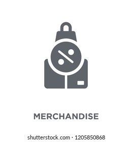 Merchandise icon. Merchandise design concept from Ecommerce collection. Simple element vector illustration on white background.