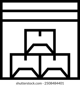 merchandise icon. Thin linear style design isolated on white background