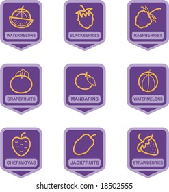 Merchandise Pictogram Series - Fruits