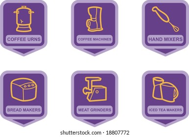 Merchandise Pictogram Series - Kitchen Appliances