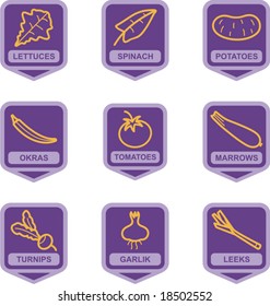 Merchandise Pictogram Series - Vegetables