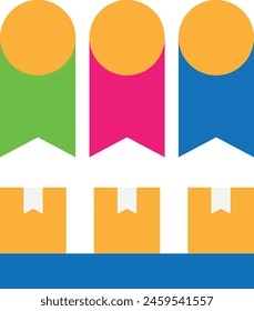 Mercancía Sortir Check Icon Vector Ilustración plana