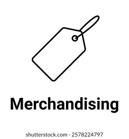 Merchandising Icon. Retail and Product Labeling Illustration for Marketing Concept.