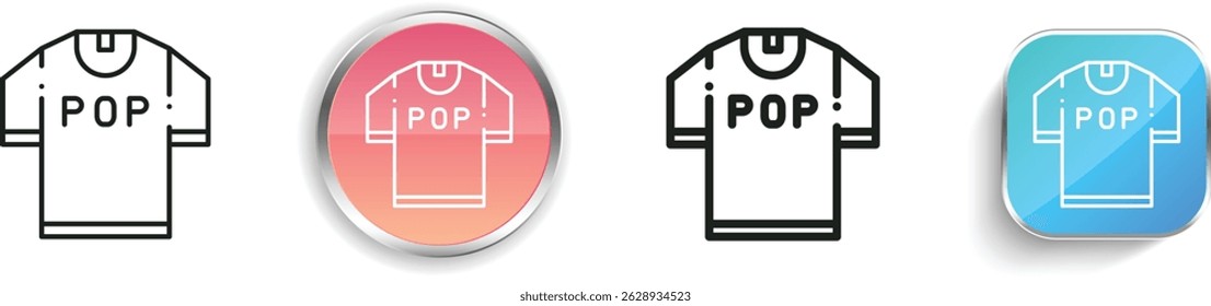 ícone de merchandising. Design fino, linear, regular e estilo botão isolado no fundo branco