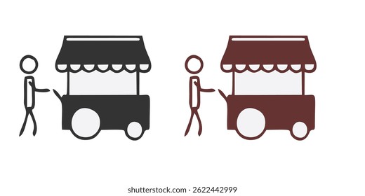 Merchant icon from affiliate marketing collection. Simple line Merchant icon for templates, web design and infographics