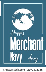 Merchant Navy Day. Holiday concept. Template for background, banner, card, poster, t-shirt with text inscription