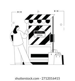 Ilustración de contorno de Vector abierto comercial EPS 10 Archivo