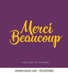 Merci beaucoup inscription