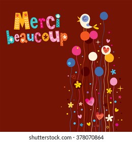 Merci Beaucoup Thank You Very Much 库存矢量图 免版税