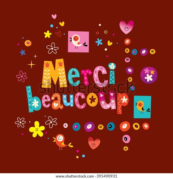 merci-beaucoup-thank-you-very-much-stock-vector-royalty-free-395490931