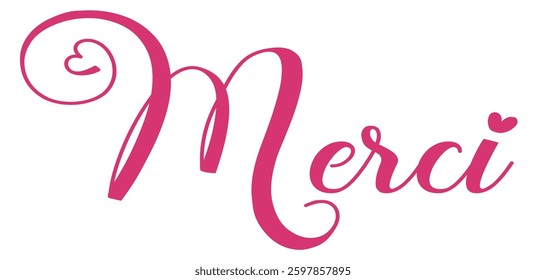 Merci - pink color  - ideal for websites, e-mails, presentations, greetings, sublimation cards, cricut, sweatshirt, prints, cricut, silhouette,