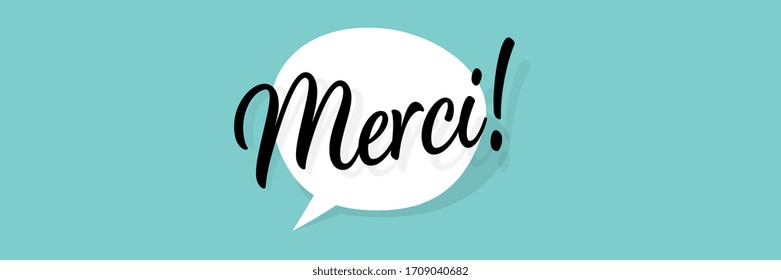 Merci, Thank you in French language