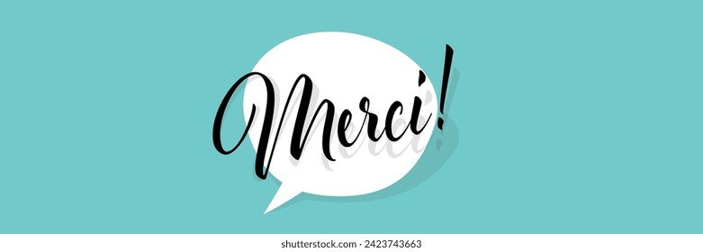 Merci, Thank you in French language