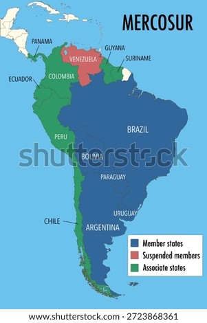 MERCOSUR Member, Suspended and Associate Countries