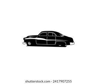 mercury caupe 1949. isolated vector logo, badge, emblem, icon, sticker design. best for the auto transport industry. available ep 10.