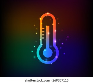 Mercury design on rainbow background,clean vector