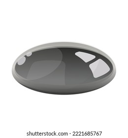 mercury drop vector illustration icon clipart isolated on white background
