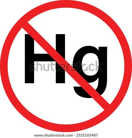 Mercury free icon, sign. Editable Stroke. Vector illustration
