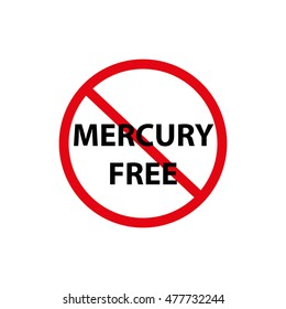 Mercury free icon, vector illustration.