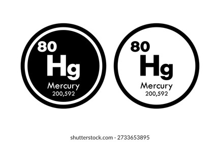 Mercury icon set. ilustração de modelo de vetor para web design