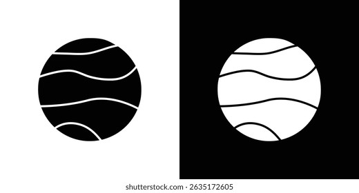 Mercury icon in solid flat trendy design style.