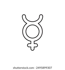 Mercury icon, template for graphic and web design. vector illustration