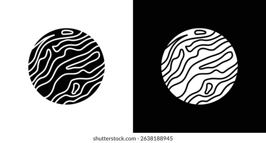 Mercury icon Vector in flat style. Collection silhouettes