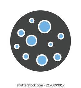 Mercury icon vector image. Can also be used for Space. Suitable for mobile apps, web apps and print media.