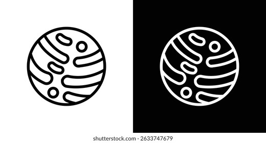 Mercury icon vector for web, computer and mobile apps