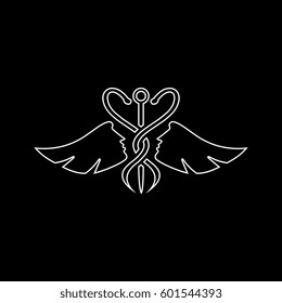 mercury logo abstract vector
