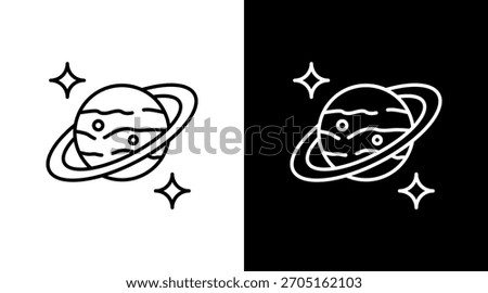 Mercury Orb White Icon Set Design
