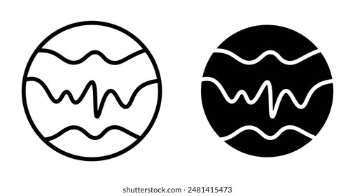 Mercury outlined icon vector collection.