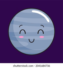 mercury planet cartoon kawaii solar system