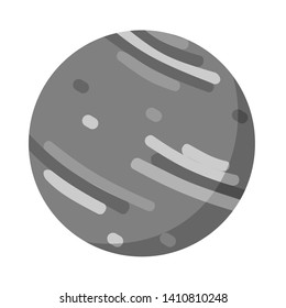 Mercury Planet Flat Design Illustration for Education