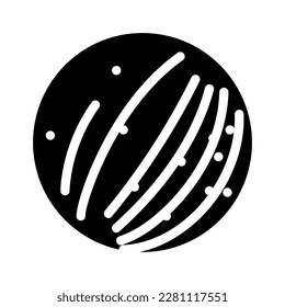 mercury planet glyph icon vector. mercury planet sign. isolated symbol illustration