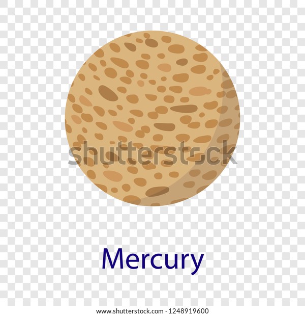 Mercury planet icon. Flat illustration of mercury planet
vector icon  