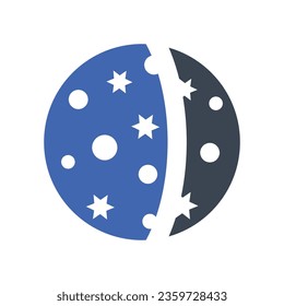 Mercury planet Icon, Vector Graphics