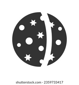 Mercury planet Icon, Vector Graphics