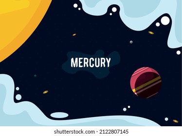 mercury planet and name poster