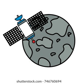 mercury planet with satellite