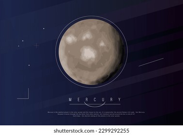Mercury planet in the solar system