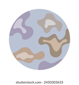 Mercury planet. Vector flat illustration.