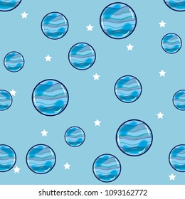 Mercury planets background cartoons