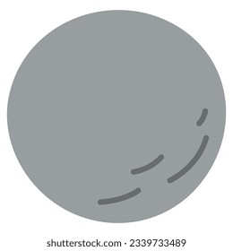 Mercury Single 1 cute on a white background, vector illustration.