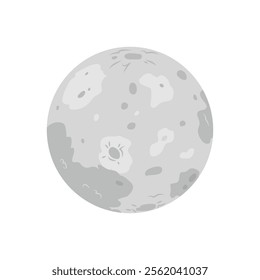 Mercury, Space Vector Illustration, Isolated