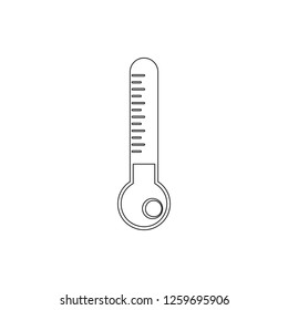 mercury thermometer icon. Element of measuring elements for mobile concept and web apps icon. Thin line icon for website design and development, app development