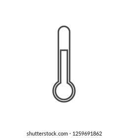 mercury thermometer icon. Element of web for mobile concept and web apps icon. Thin line icon for website design and development, app development