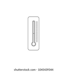 mercury thermometer icon. Element of winter elements illustration. Thin line  illustration for website design and development, app development. Premium icon on white background
